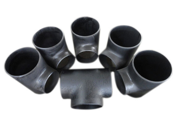 CS ss 14&quot; 16&quot; 18&quot; olio nero senza cuciture della prova della ruggine del T saldato estremità dell'accessorio per tubi