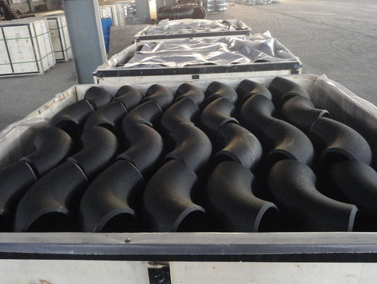 IL NERO DI CARBONIO SENZA CUCITURE DEL GOMITO DEL TUBO D'ACCIAIO DI ASTM A234 WPB HA GALVANIZZATO