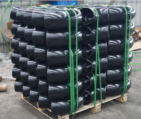 IL NERO DI CARBONIO SENZA CUCITURE DEL GOMITO DEL TUBO D'ACCIAIO DI ASTM A234 WPB HA GALVANIZZATO
