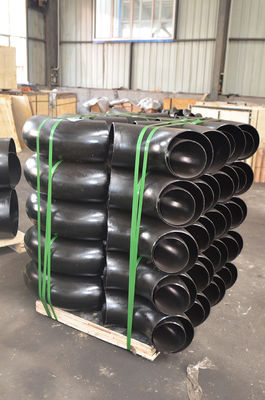 26&quot; a 110&quot; gomito nero Sch40 Sch80 del gomito degli accessori per tubi della saldatura testa a testa 90Deg breve