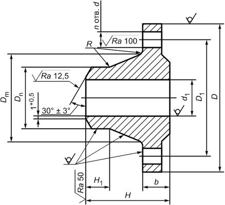 TIPO 01 del GOST 33259 della flangia del GOST 12820-80 di PN6-PN100 ST20 02 05 CS CT20 del GOST 12821; 16MN; Ss 304/304L, 316/316L