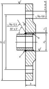 TIPO 01 del GOST 33259 della flangia del GOST 12820-80 di PN6-PN100 ST20 02 05 CS CT20 del GOST 12821; 16MN; Ss 304/304L, 316/316L